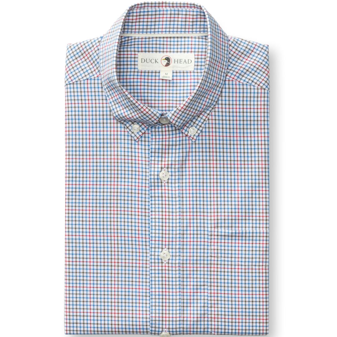 Duck Head - Goodwin Plaid Shirt Deep Water