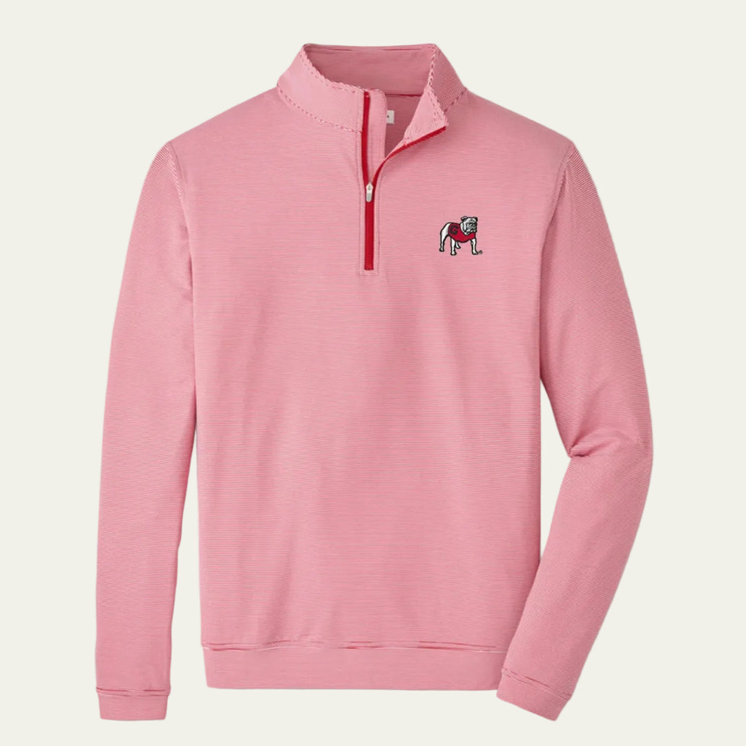 Peter Millar - UGA Perth Mini Stripe 1/4 Zip