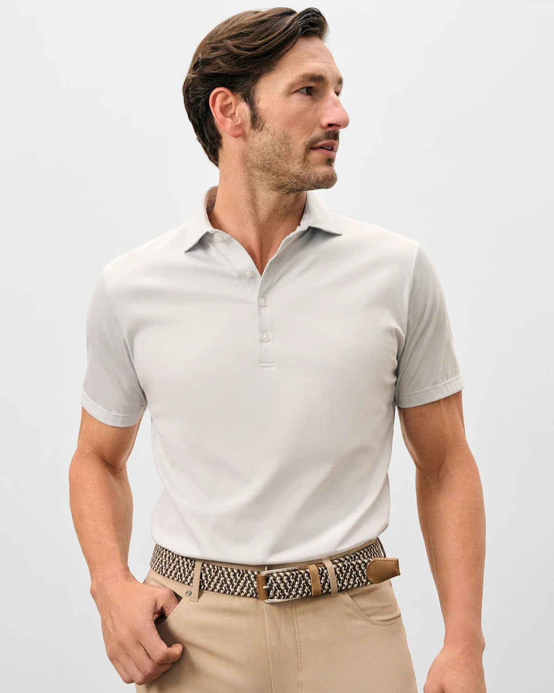 Johnnie-O - Elba Polo Light Gray