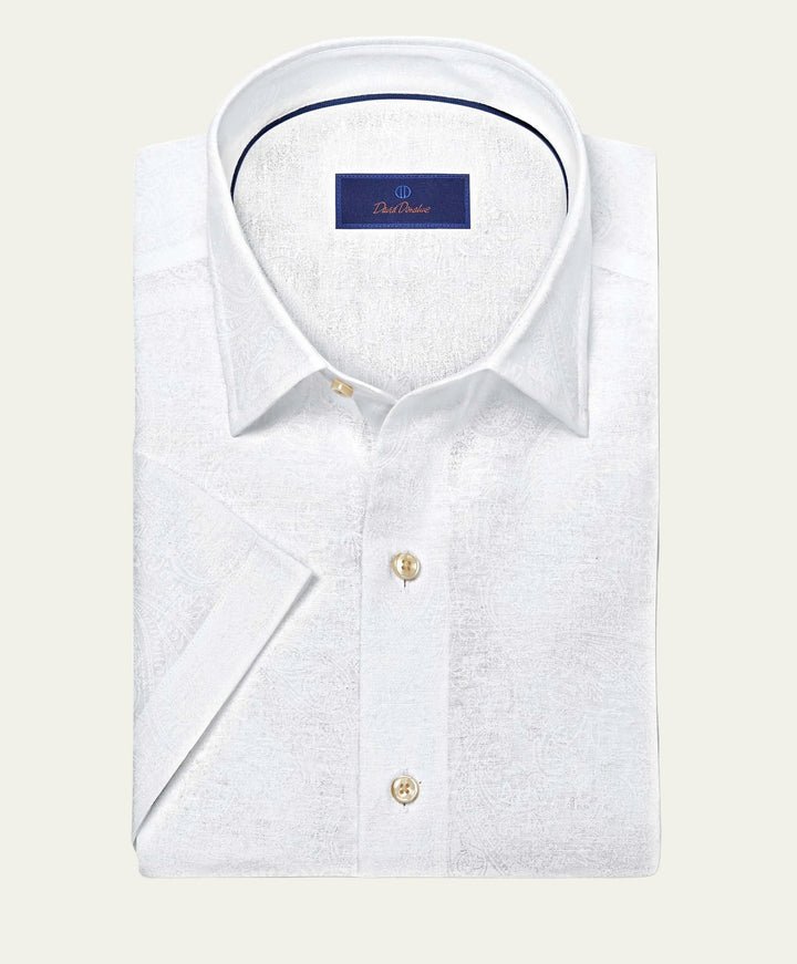 David Donahue - Short Sleeve Shirt White