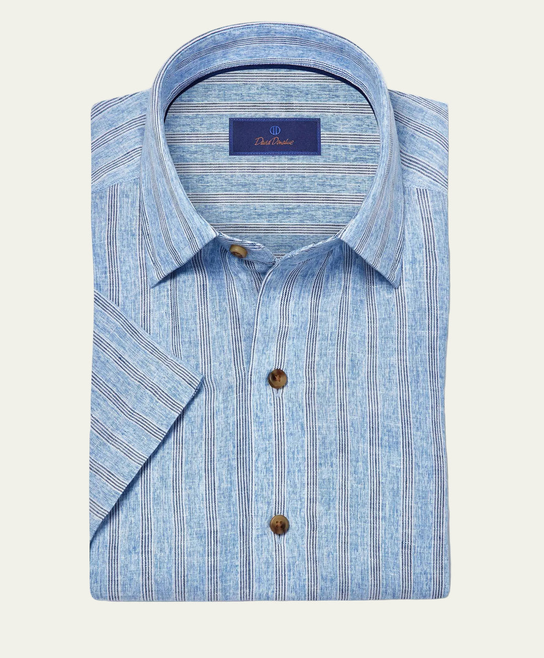 David Donahue - Short Sleeve Shirt Blue