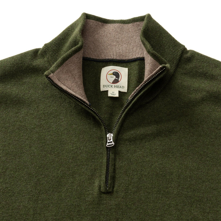 Duck Head - Ridley 1/4 Zip Olive