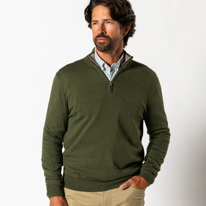 Duck Head - Ridley 1/4 Zip Olive