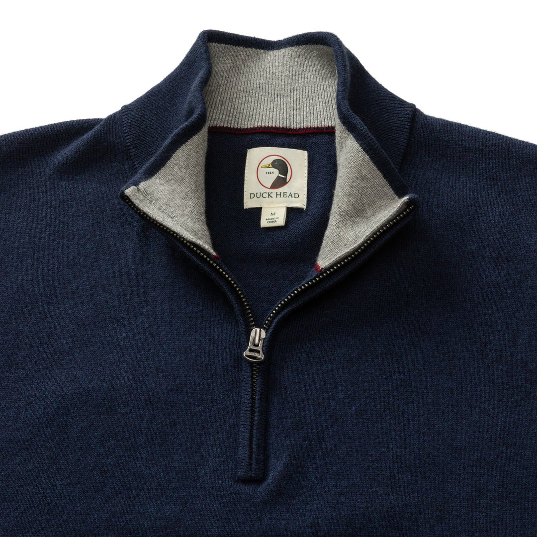 Duck Head - Ridley 1/4 Zip Maritime Blue
