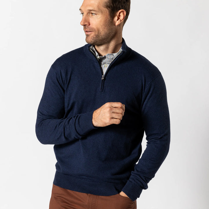 Duck Head - Ridley 1/4 Zip Maritime Blue