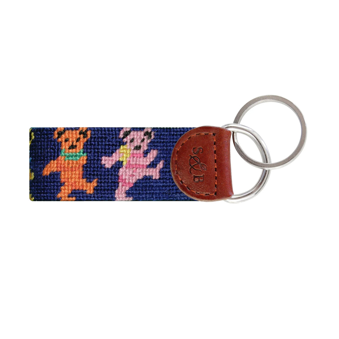 Smathers & Branson - Key Fob Dancing Bears Navy