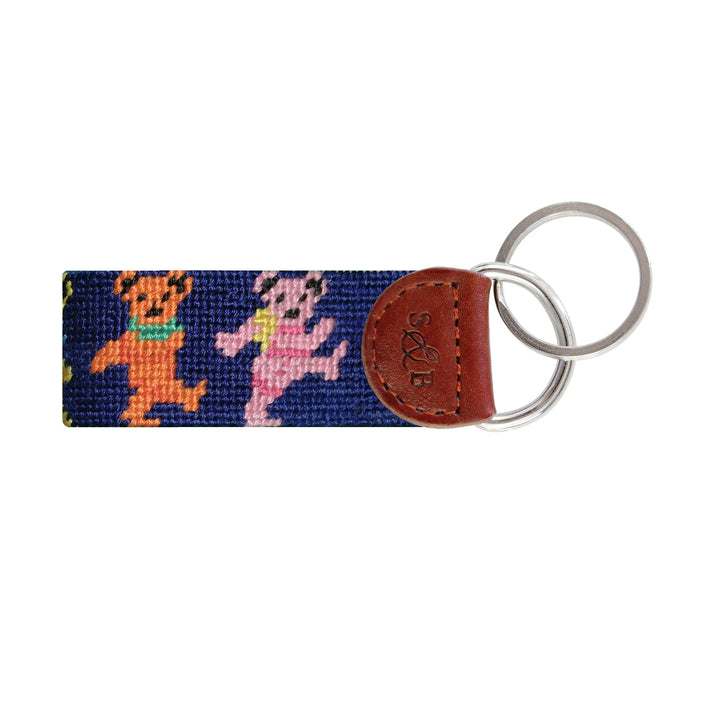 Smathers & Branson - Key Fob Dancing Bears Navy