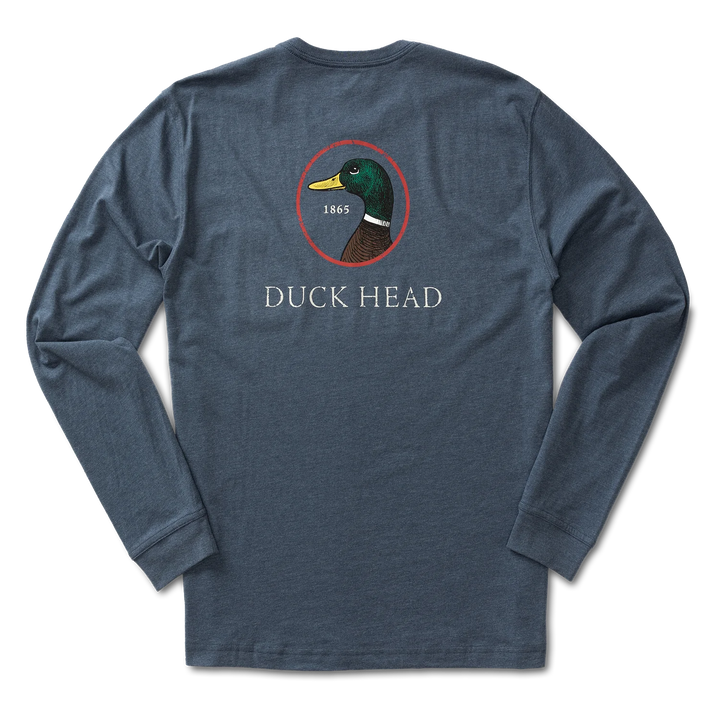 Duck Head - DH Logo Tee Heather Navy