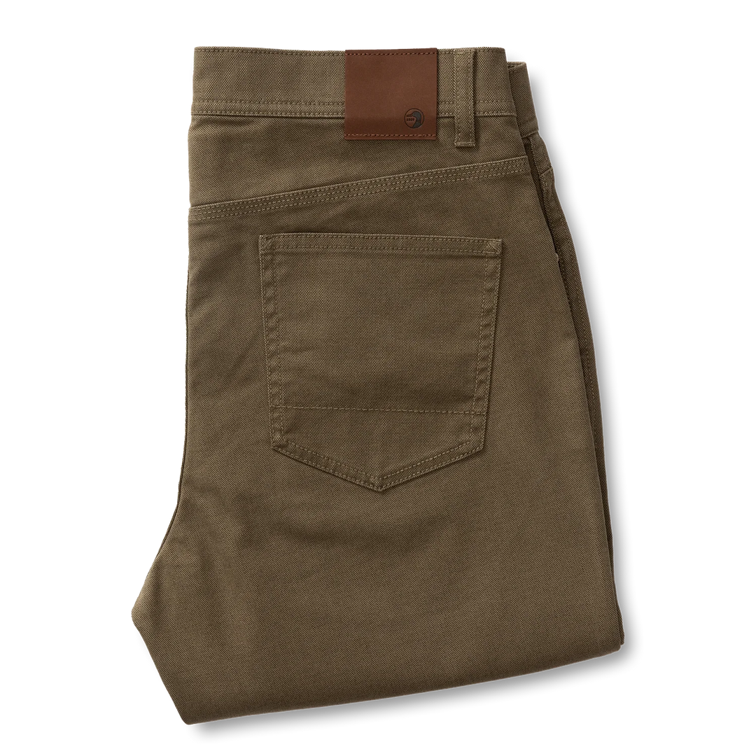 Duck Head - Pants Dark Olive 1865 Five Pocket Field Canvas