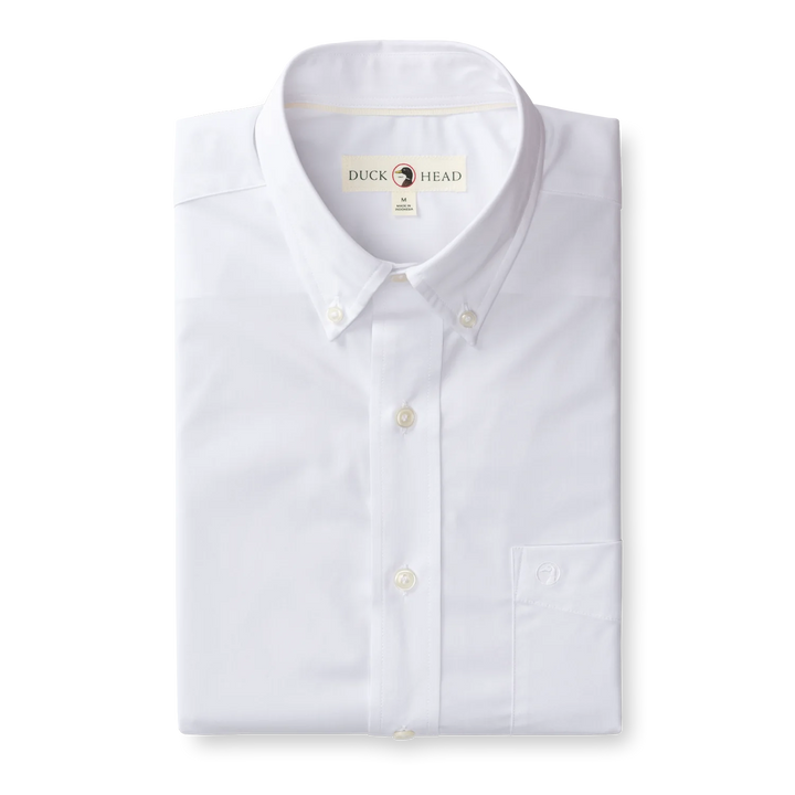 Duck Head - Performance Poplin Boyce Shirt White