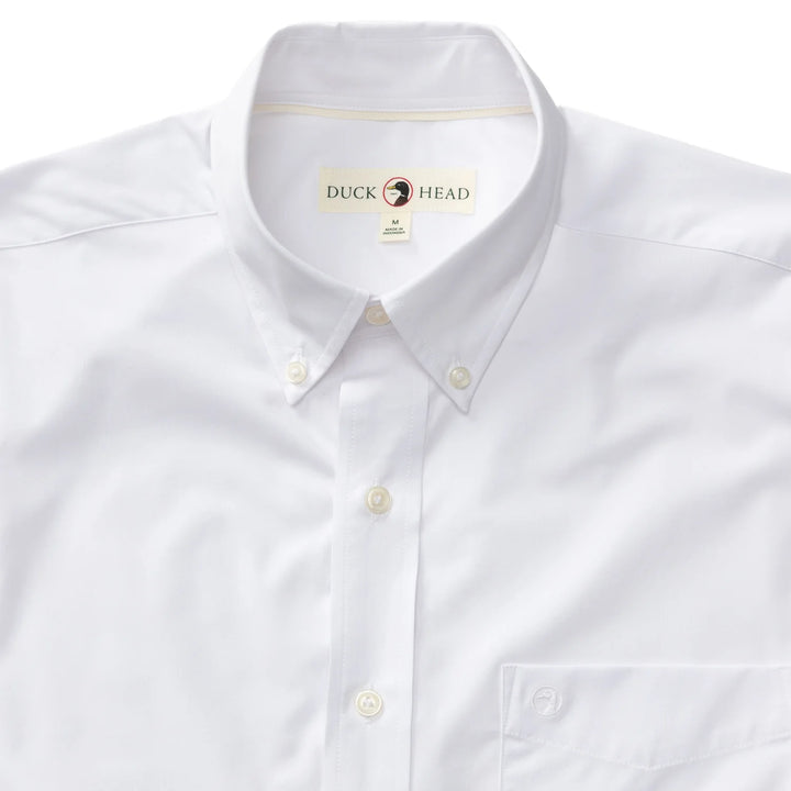 Duck Head - Performance Poplin Boyce Shirt White