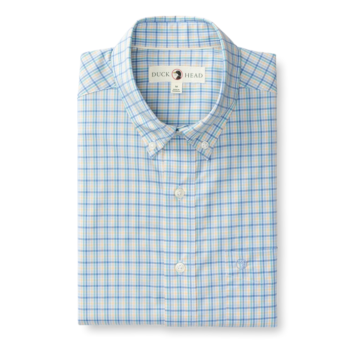Duck Head - Shirt Bradley Plaid Faded Peach