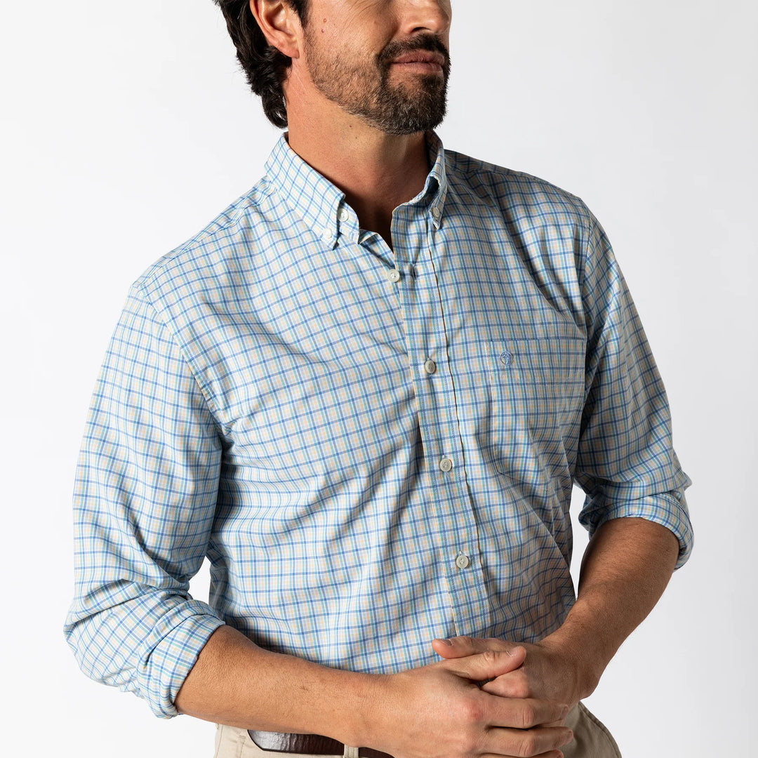 Duck Head - Shirt Bradley Plaid Faded Peach