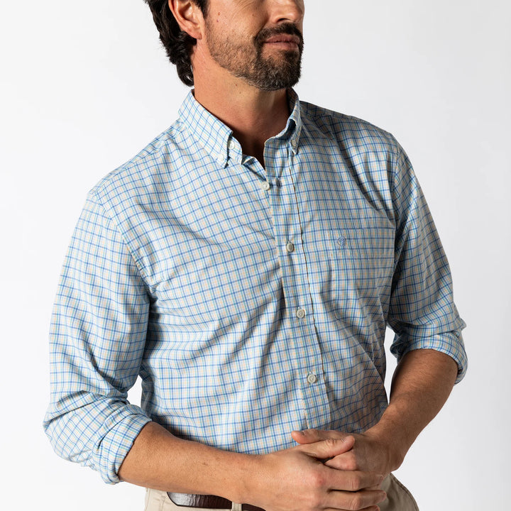 Duck Head - Shirt Bradley Plaid Faded Peach