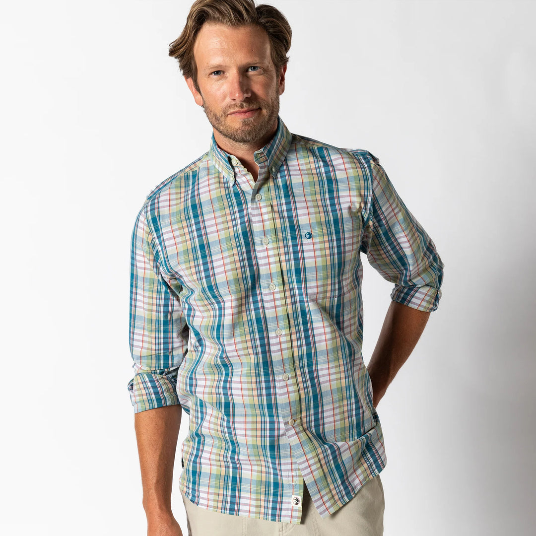 Duck Head - Shirt Cascade Plaid Pear Green