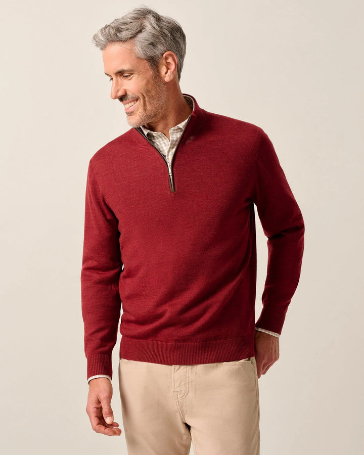Johnnie-O - Raynor 1/4 Zip Cinnamon