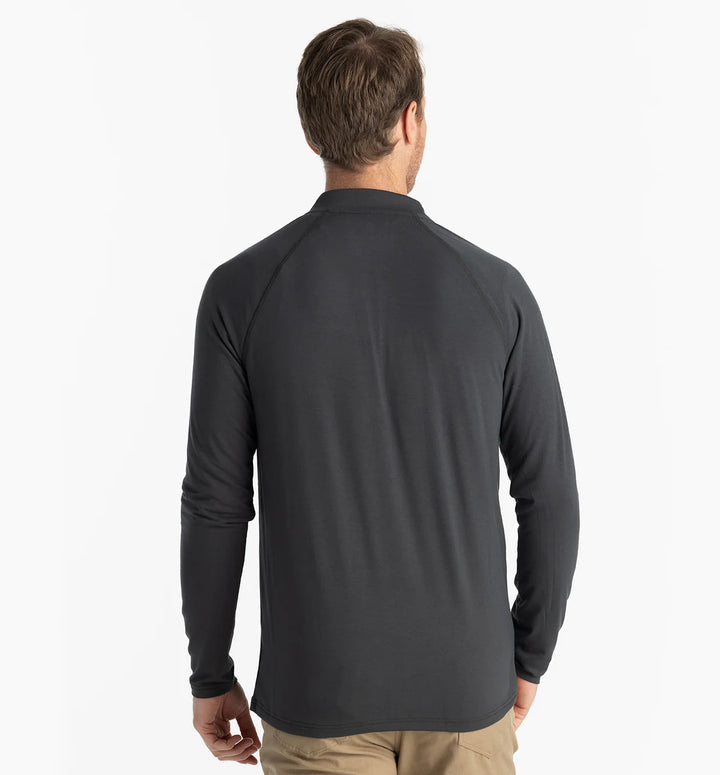 Free Fly - Bamboo Flex 1/4 Zip Black Sand