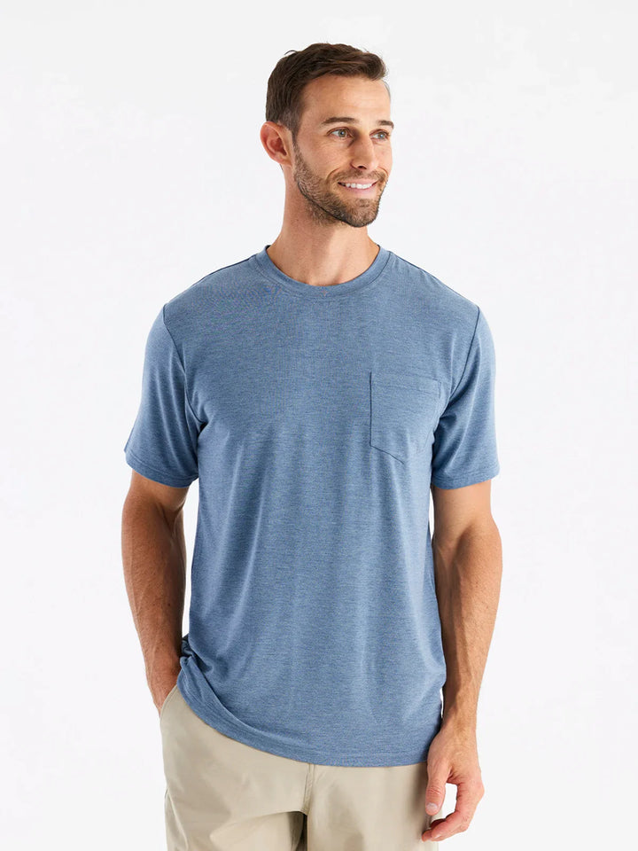 Free Fly - Bamboo Flex Pocket Tee Deepwater