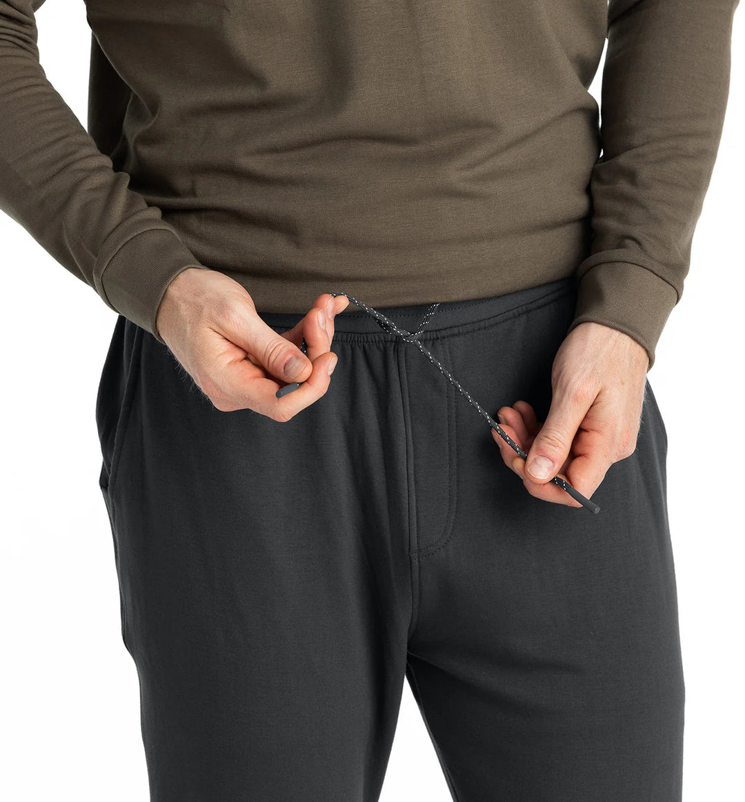 Free Fly - Light Weight Fleece Jogger Black Sand