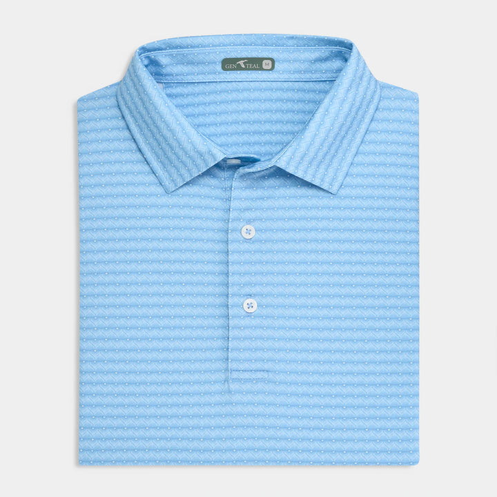 GenTeal - Peacock Printed Performance Polo