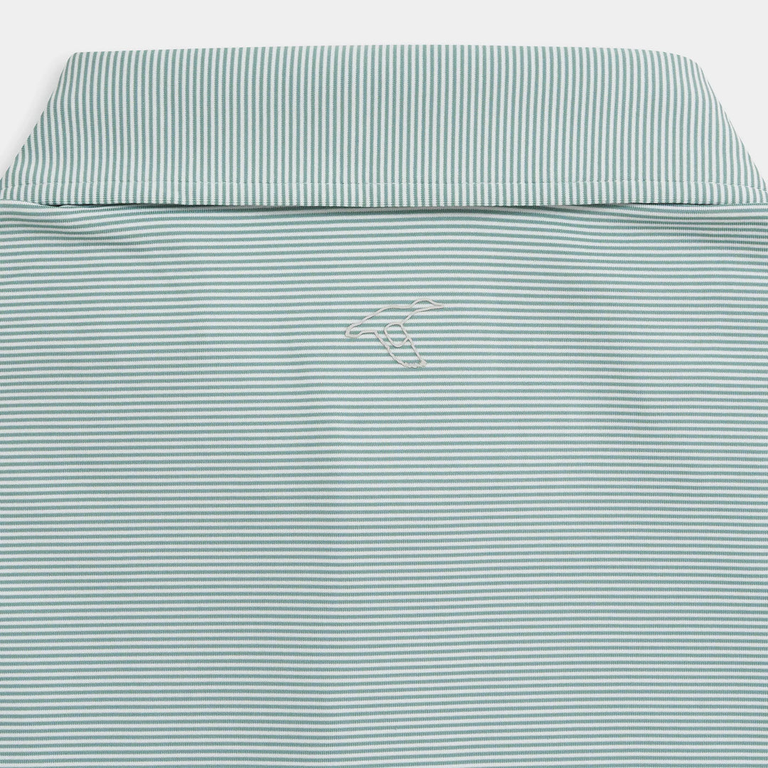 GenTeal - Club Pinstripe Performance Polo Trellis
