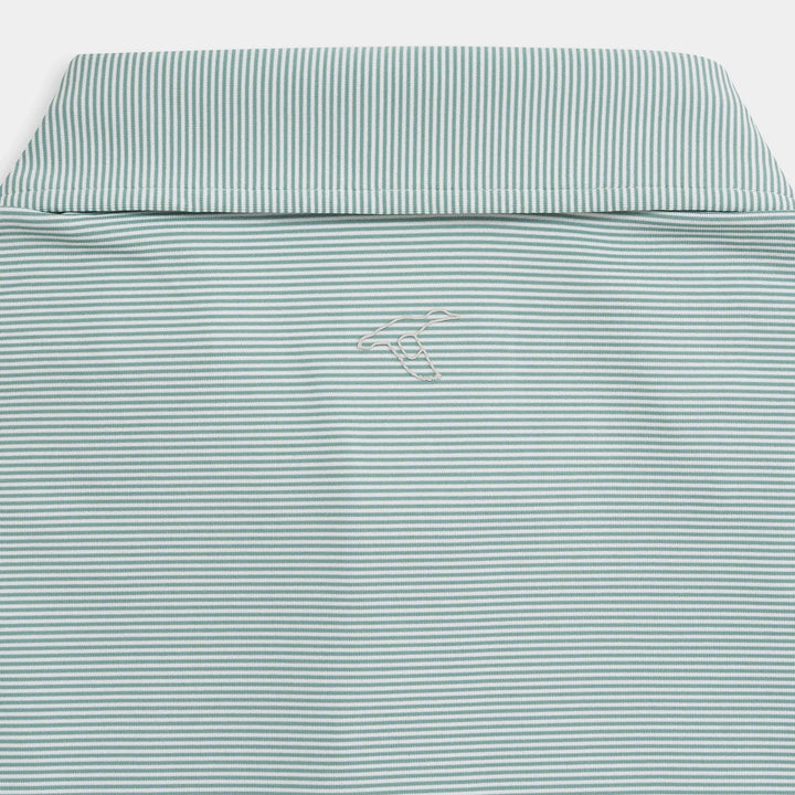 GenTeal - Club Pinstripe Performance Polo Trellis