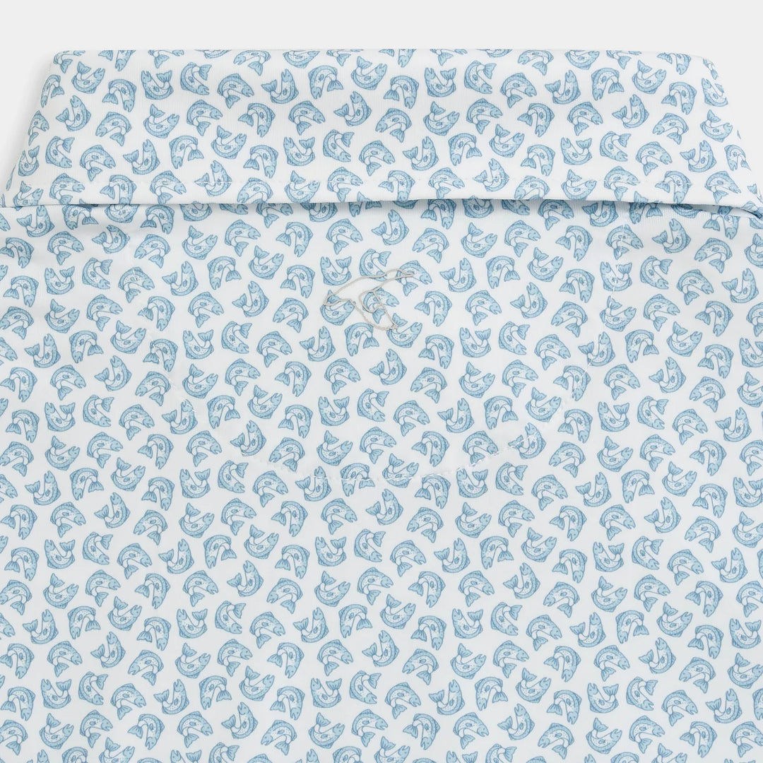 GenTeal - Trout Printed Performance Polo