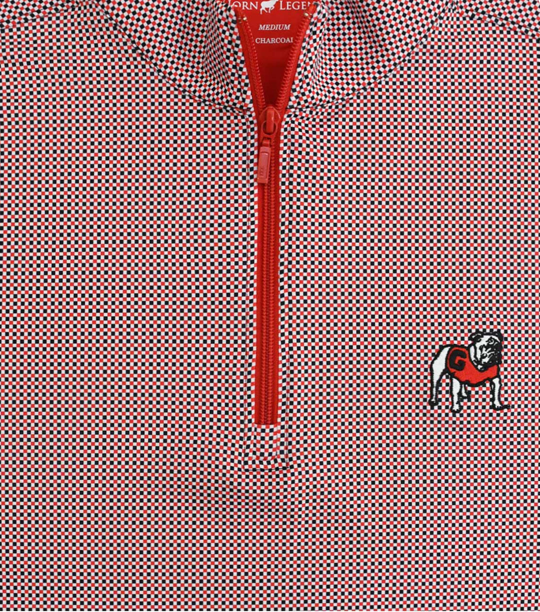 Horn Legend - UGA Particolor Gingham 1/4 Zip