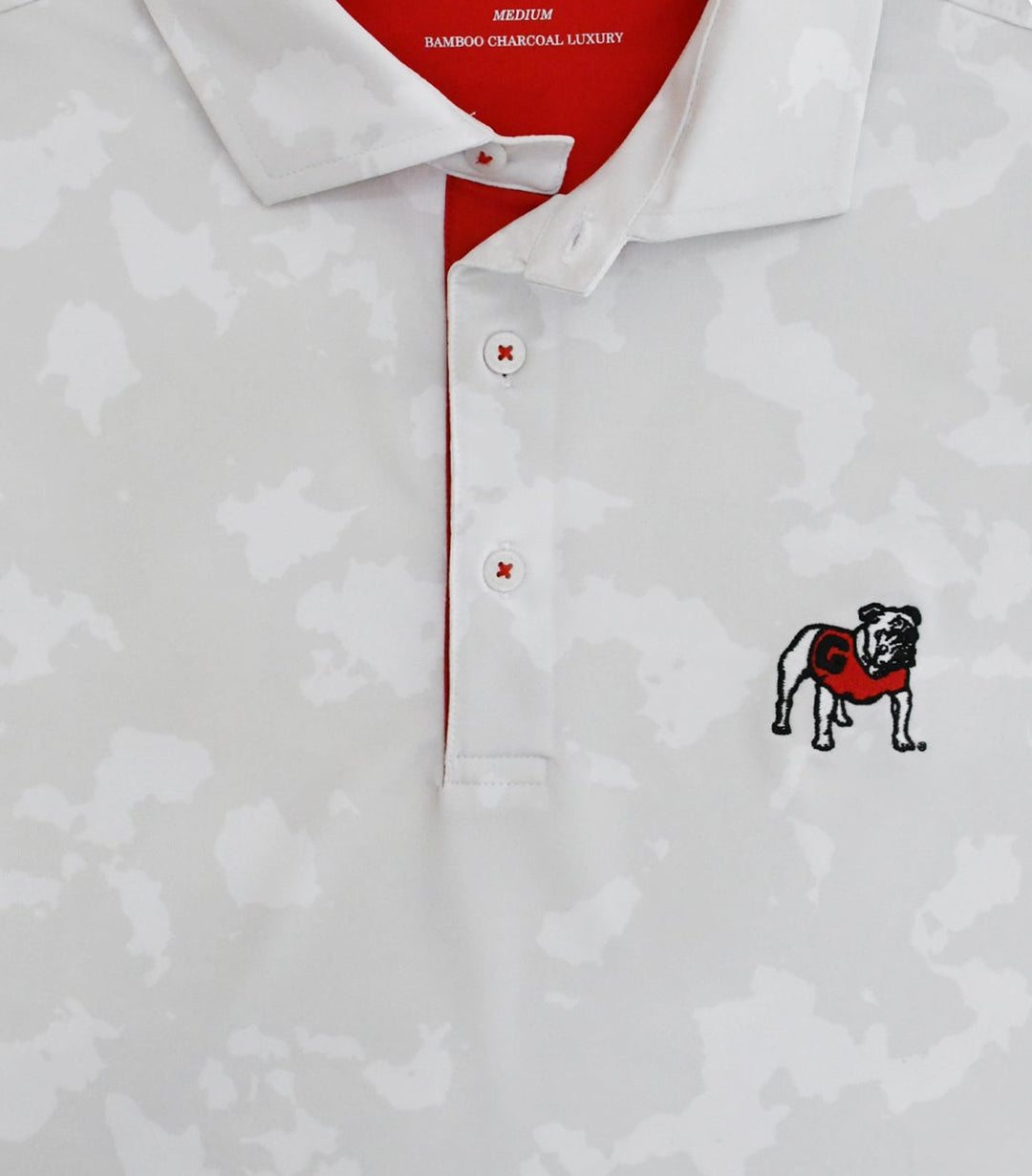 Horn Legend - UGA White Camo Polo