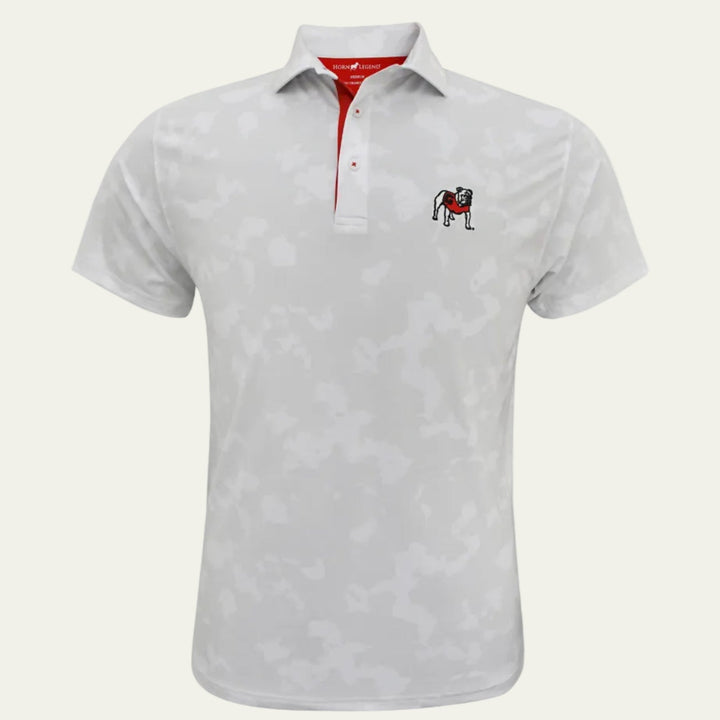 Horn Legend - UGA White Camo Polo