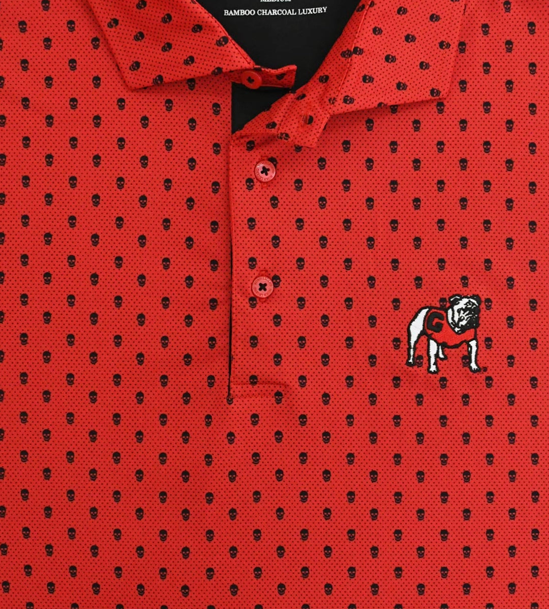 Horn Legend - UGA Skull Print Polo