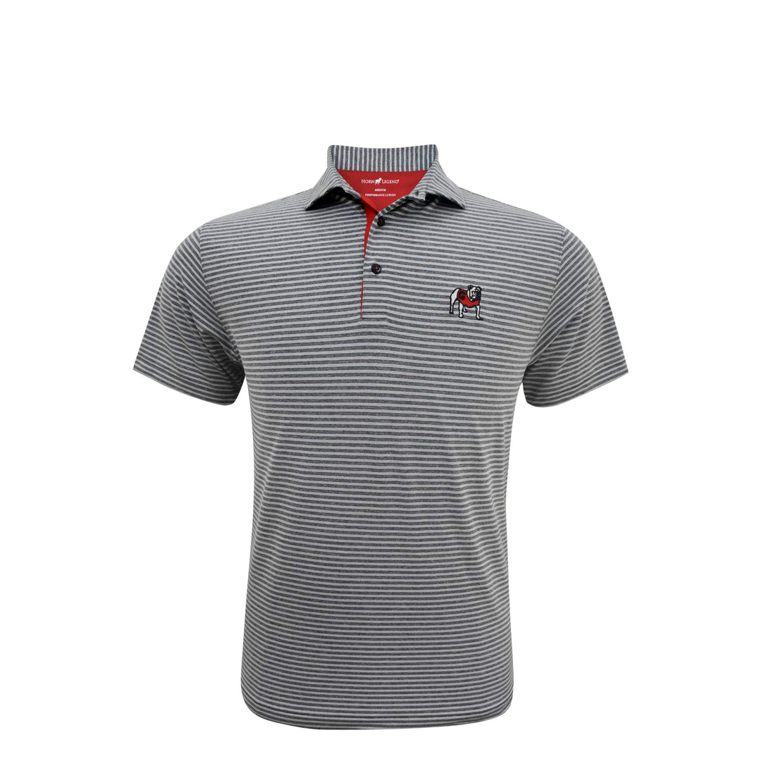 Horn Legend - Polo Charcoal Stripes UGA