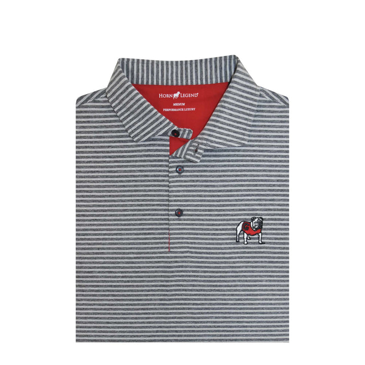 Horn Legend - Polo Charcoal Stripes UGA