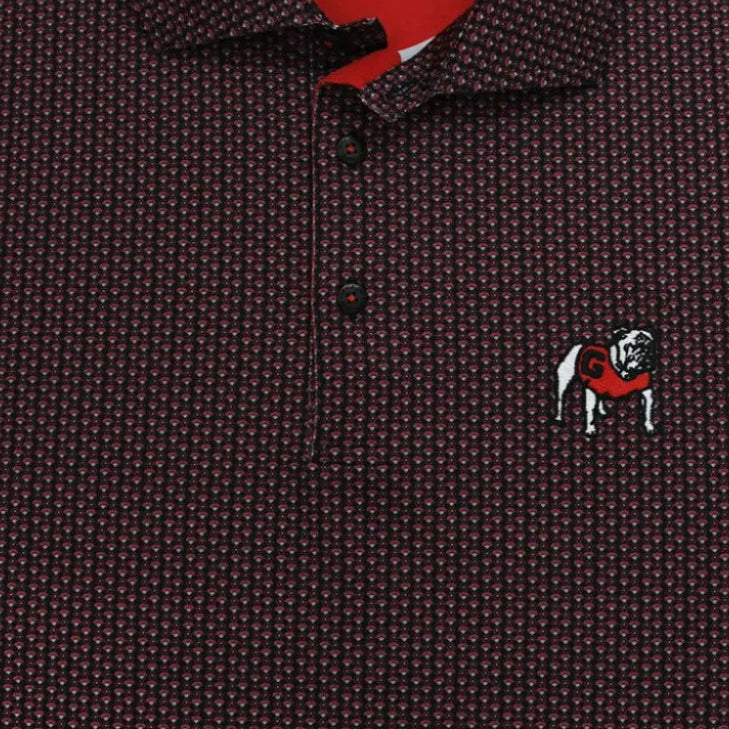 Horn Legend -  UGA Flower/Fan Print Polo