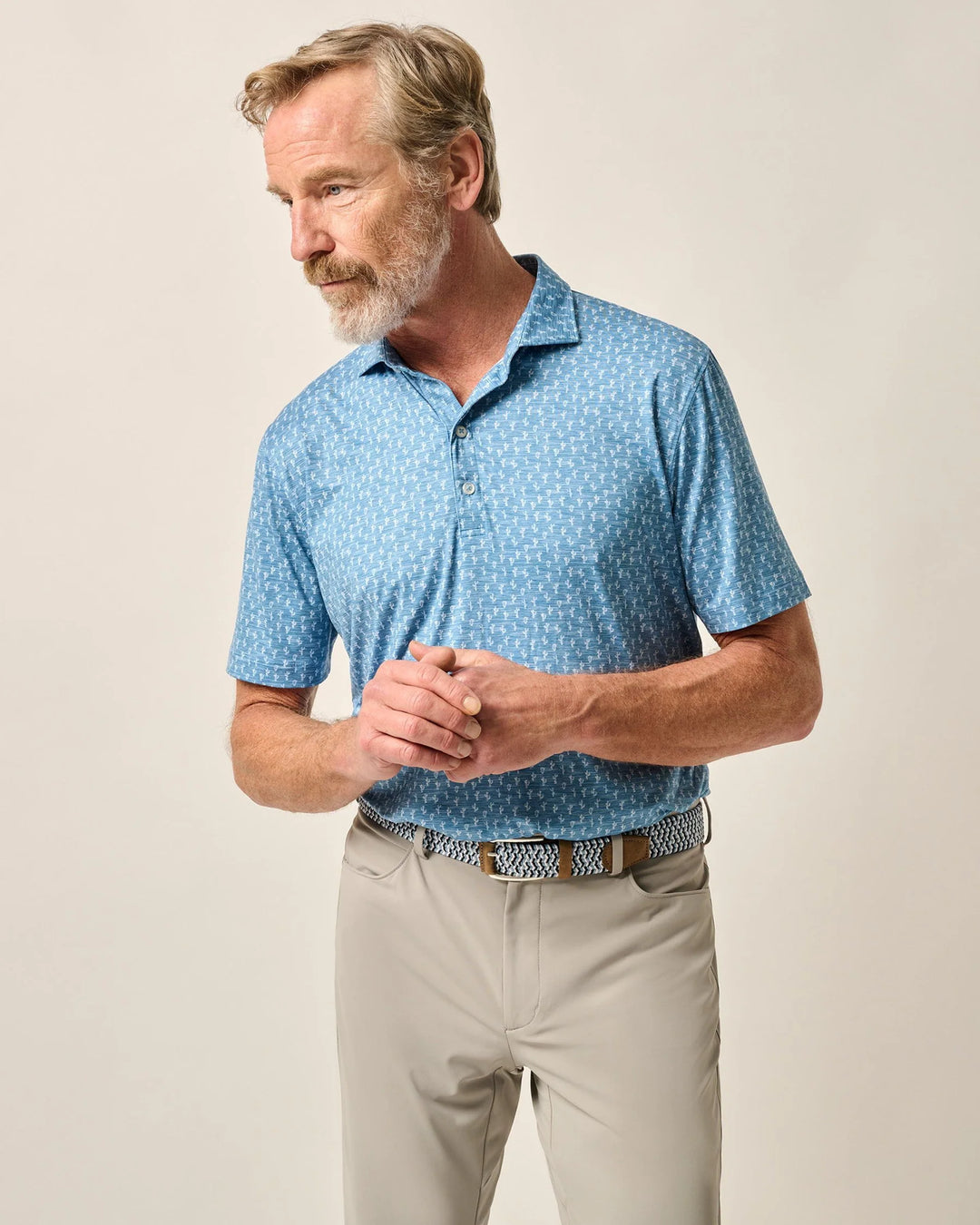 Johnnie-O - Polo Mojave Barrels Blue