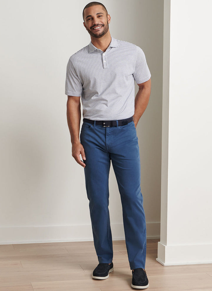 Peter Millar - Navy Signature Sateen 5-Pkt Pant