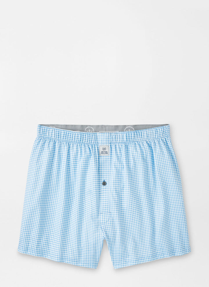 Peter Millar - Nebraska Gingham Boxer Cottage Blue