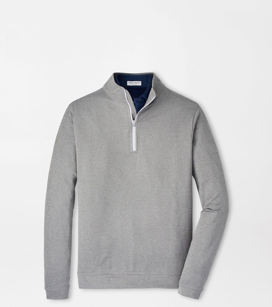 Peter Millar - Perth Mélange 1/4 Zip Smoke