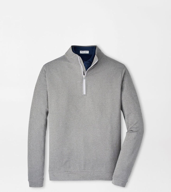 Peter Millar - Perth Mélange 1/4 Zip Smoke