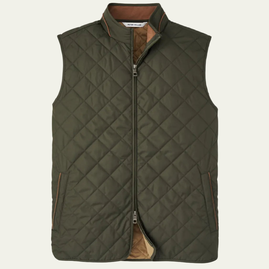 Peter Millar - Essex Vest Dark Olive