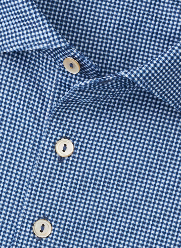 Peter Millar - Gingham Polo Blue Haze