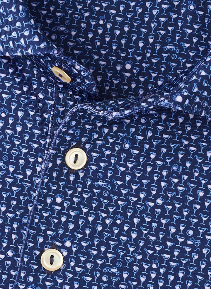 Peter Millar - Sidecar Performance Jersey Polo Navy