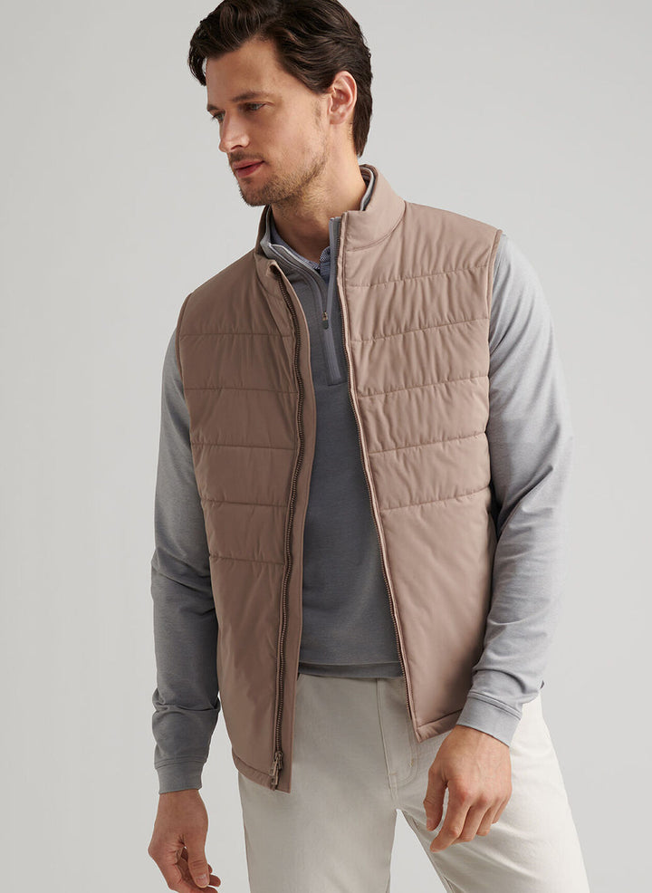 Peter Millar - Fuse Hybrid Fleece Vest Poplar Brown