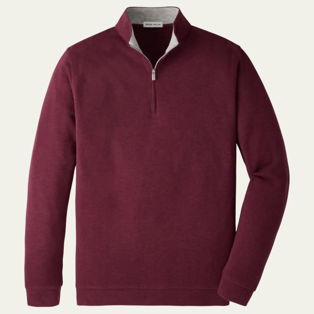 Peter Millar - Crown Comfort 1/4 Zip Bordeaux