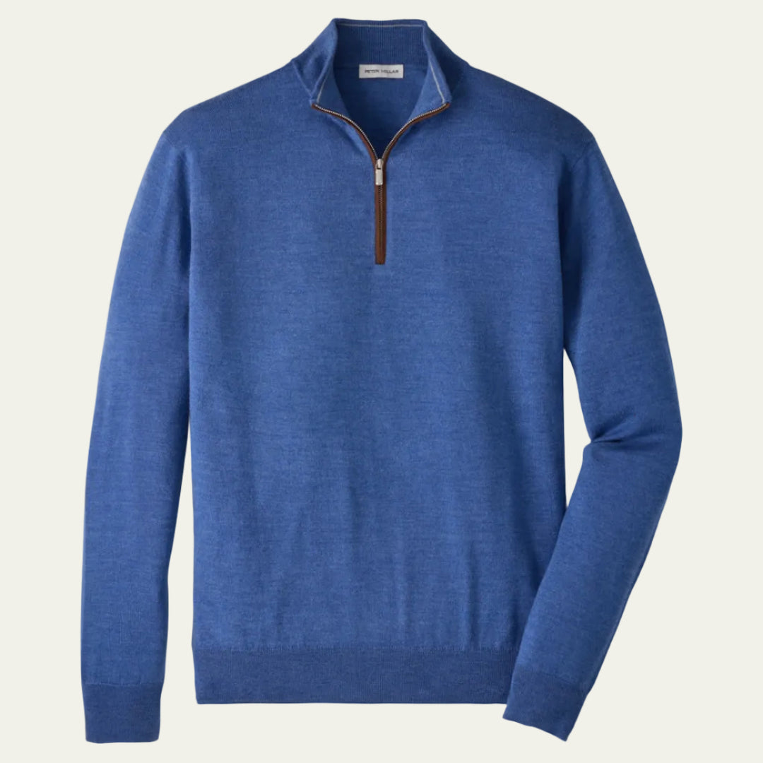 Peter Millar - Autumn Crest 1/4 Zip Crown Blue