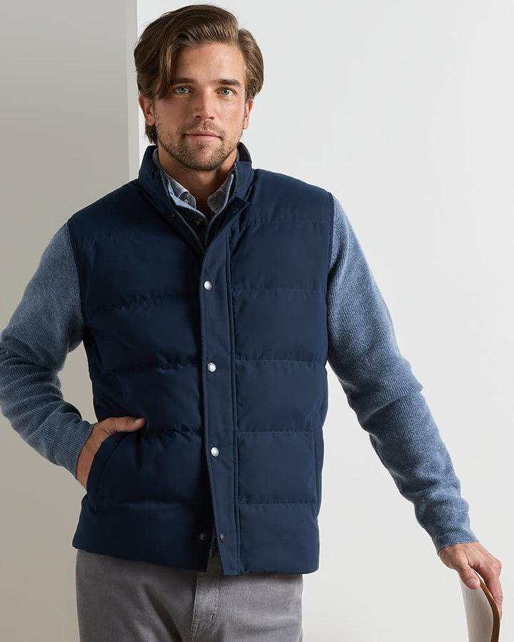 Peter Millar - Bedford Quilted Vest Dark Navy