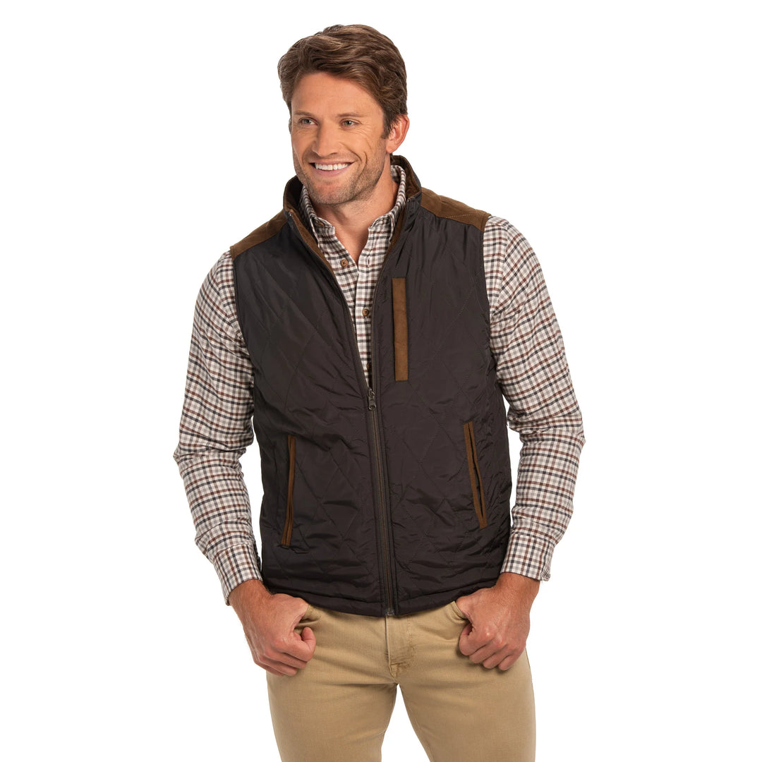 Madison Creek Outfitters - High Point Reversible Vest Black & Brown