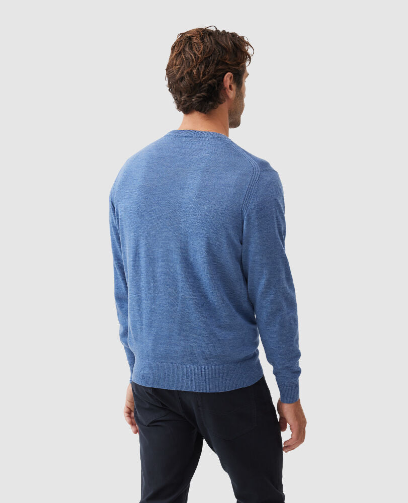 Rodd & Gunn - Ferndale Crew Sweater Ocean