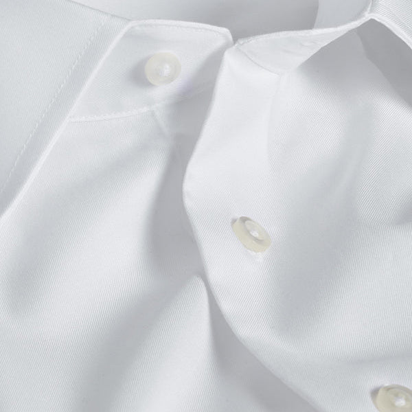 David Donahue - Trim Fit White Dress Shirt