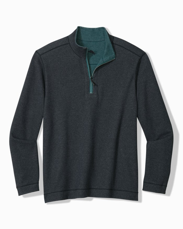 Tommy Bahama - Flipview 1/2 Zip Emerald Coast